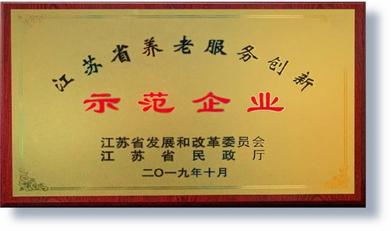 2019年入選省級養老服務創新示范企業